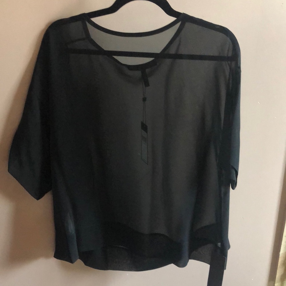 Bcbg sheer blouse